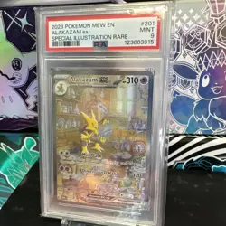 Pokemon 2023 Alakazam ex 201/165 SIR Scarlet & Violet 151 PSA 9 - Image 2
