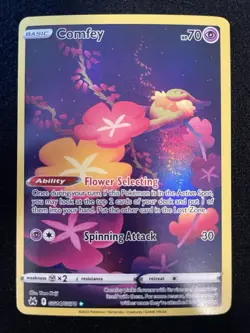 Pokemon TCG Comfey Crown Zenith: Galarian Gallery GG14/GG70 Holo Holo Rare NM - Image 1