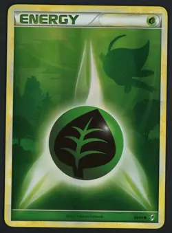 Pokemon TCG Basic Grass Energy Call Of Legends 88/95 Holo Celebi Silhouette - Image 1