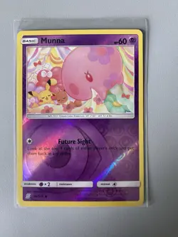 Pokemon TCG Munna Unified Minds 88/236 Reverse Holo NM - Image 1