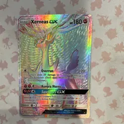 pokemon xerneas gx ultra rare full art holo sm8b gx ultra shiny 139/150 180hp - Image 1