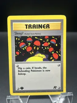 1st Edition Sleep! (Rocket's Secret Machine) - Team Rocket - #79/82 - Pokemon - Image 1