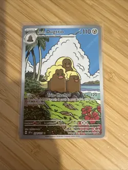 Pokemon TCG Alolan Dugtrio 208/191 Surging Sparks Full Art Illustration Rare NM - Image 1