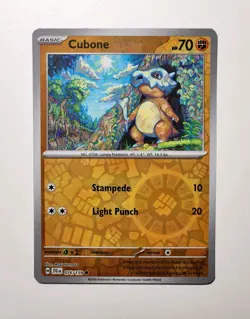 Pokemon TCG Cubone 76/159 Reverse Holo Journey Together - Image 1