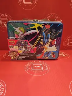 2025 Pokemon TCG Collector Treasure Chest Lunch Box Tin - Factory SEALED - Image 1