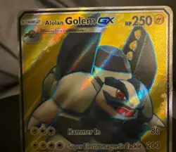 Alolan Golem GX Full Art Crimson Invasion Pokemon Sun & Moon - Image 3