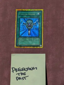 Yugioh Monster Reborn LOB-118 Unlimited Ultra Rare Holo WAVY DEEP WAVES 🌊 - MP - Image 1