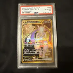 [PSA 10] Team Rocket's Mewtwo Pokemon Japanese 130/098 The Glory of Team Rocket - Image 1