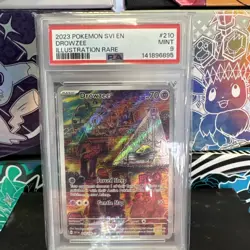 2023 POKEMON SVI EN-SCARLET & VIOLET ILLUSTRATION RARE #210 DROWZEE PSA 9 - Image 2