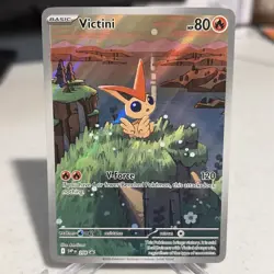 Pokemon Victini SVP 208 Promo Illustration Black Bolt/White Flare Rare - Image 1