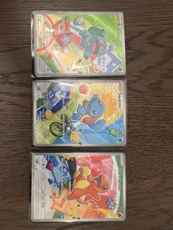 POKEMON Partner Series One Bulbasaur 037, Charmander 038, & Squirtle 039 PROMOS - Image 1