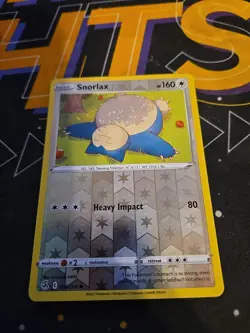 Snorlax 206/264 Reverse Holo Pokemon SWSH08: Fusion Strike NM - Image 1