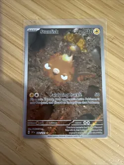 Stunfisk 202/191 - SV08: Surging Sparks - Holo - NM Pokemon - Image 1