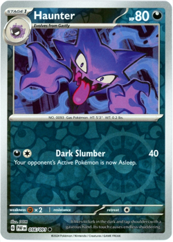 Haunter (Reverse Holo) - 056 - Paldean Fates - Pokemon - NM - Image 1