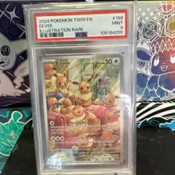 2024 Pokemon Twilight Masquerade Eevee #188/167 PSA 9 - Image 1