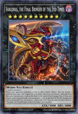 Yugioh! Varudras, the Final Bringer of the End MP25-EN070 Prismatic Secret Rare - Image 1