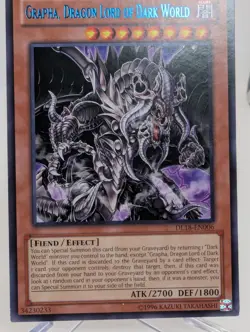 Yugioh Grapha, Dragon Lord of Dark World Blue Lettering DL18-EN006 MP - Image 3