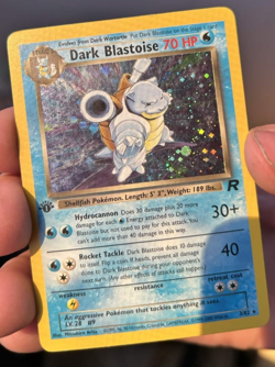 1st Edition Dark Blastoise 3/82 Team Rocket Holo - Image 1