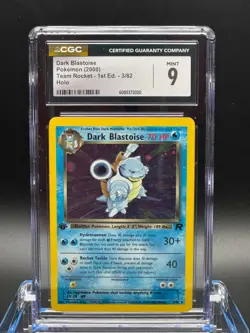CGC 9 MINT ✨ - Dark Blastoise 3/82 Team Rocket 1st Edition Holo - Image 1