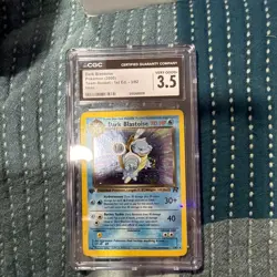 CGC 3.5 1st Edition Dark Blastoise Holo Team Rocket 3/82 - Image 1