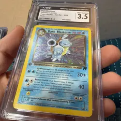 CGC 3.5 1st Edition Dark Blastoise Holo Team Rocket 3/82 - Image 3