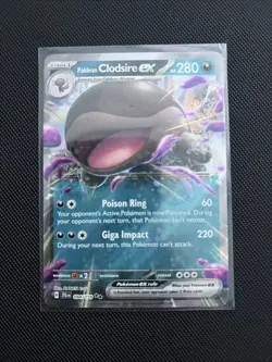 Pokemon TCG Paldean Clodsire EX Holo Double Rare Card 094/159 Journey Together - Image 3
