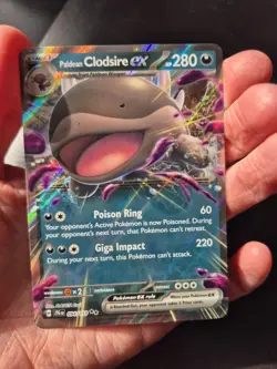 Pokemon TCG Paldean Clodsire EX Holo Double Rare Card 094/159 Journey Together - Image 3