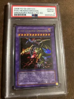 Yugioh PSA 8 NM-MT Five-Headed Dragon SD09-ENSS1 Ultra Rare Limited Ed S#1983 - Image 1