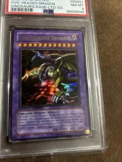 Yugioh PSA 8 NM-MT Five-Headed Dragon SD09-ENSS1 Ultra Rare Limited Ed S#1983 - Image 4