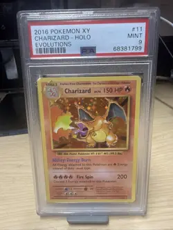 2016 Pokemon XY Evolutions Holo Charizard PSA 9 Mint 11/108 #11 - Image 1