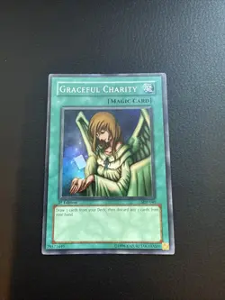 Graceful Charity Yugioh SDP-040 Starter Deck Pegasus Super Rare Unlimited Card - Image 1