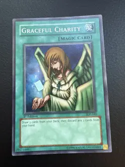 Graceful Charity Yugioh SDP-040 Starter Deck Pegasus Super Rare Unlimited Card - Image 3