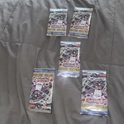 One (1) YuGiOh Justice Hunters Booster Packs - Image 1