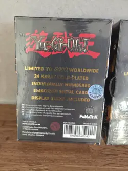 Yu-Gi-Oh 24 Karat Gold Plated Card Dark Magician & magician girl Limited Edition - Image 3