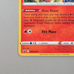 Pokemon TCG Card - Rapidash SWSH270 Holo Promo | Silver Tempest Stamped *LP - Image 4
