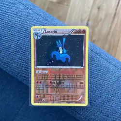 Lucario 80/113 Legendary Treasures Reverse Holo Pokemon TCG card - Image 1