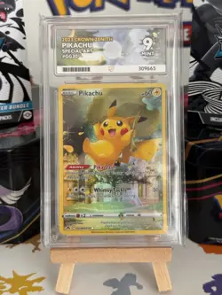 Pokemon Pikachu Crown Zenith Galarian Gallery Card GG30/GG70 ACE LABEL ACE 9 - Image 1