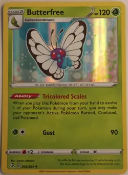 Pokemon Card - Butterfree - Fusion Strike - Rare Holo - 003/264 - Image 5