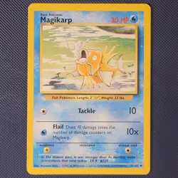 Magikarp 35/102 - Base Set - Uncommon Vintage WOTC Pokemon Card - LP+ - Image 1