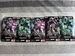 Gundam Card Game “ Phantom Aria” sleeved boosters (x5) NEW - Image 1