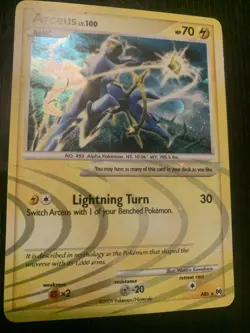 Arceus Lv. 100 AR6 Holo Rare 2009 Pokemon Card Electric Type Basic - Image 2