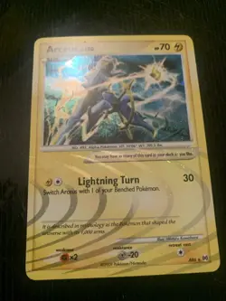 Arceus Lv. 100 AR6 Holo Rare 2009 Pokemon Card Electric Type Basic - Image 5