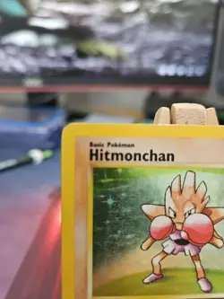 Pokemon TCG Hitmonchan Holo Rare Card Base Set 7/102 MP - Image 2