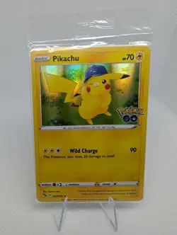 * SEALED * Pikachu Pokemon GO 028/078 Holo Holo Rare TCG CARD - NM Sealed - Image 1
