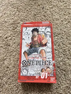 One Piece Card Game Starter Deck ST-01 STRAW HAT CREW English Sealed 811039038366 - Image 1