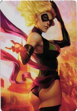 CAROL DANVERS Cartoon Beauty HOLO Goddess Story Custom Art Collectible Card - Image 1