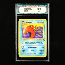 TQG 9.5 MINT+ 1999 Pokemon ENG Kingler #38/62 U - Image 1