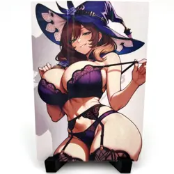 Genshin Impact Lisa Sexy Hot Anime Waifu Girl Lewd Doujin Goddess Story Art Card - Image 2