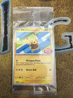 Pokemon SEALED Pikachu Berkemeja Batik 155/SV-P Pikachu's Indonesia Journey!! - Image 1