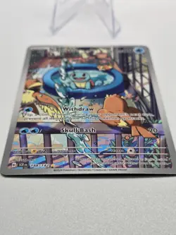Squirtle 148/142 Illustration Rare Stellar Crown Pokemon NM - Image 3